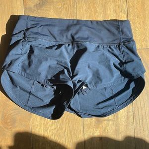 Navy blue lulu 2.5 inch low rise speed ups